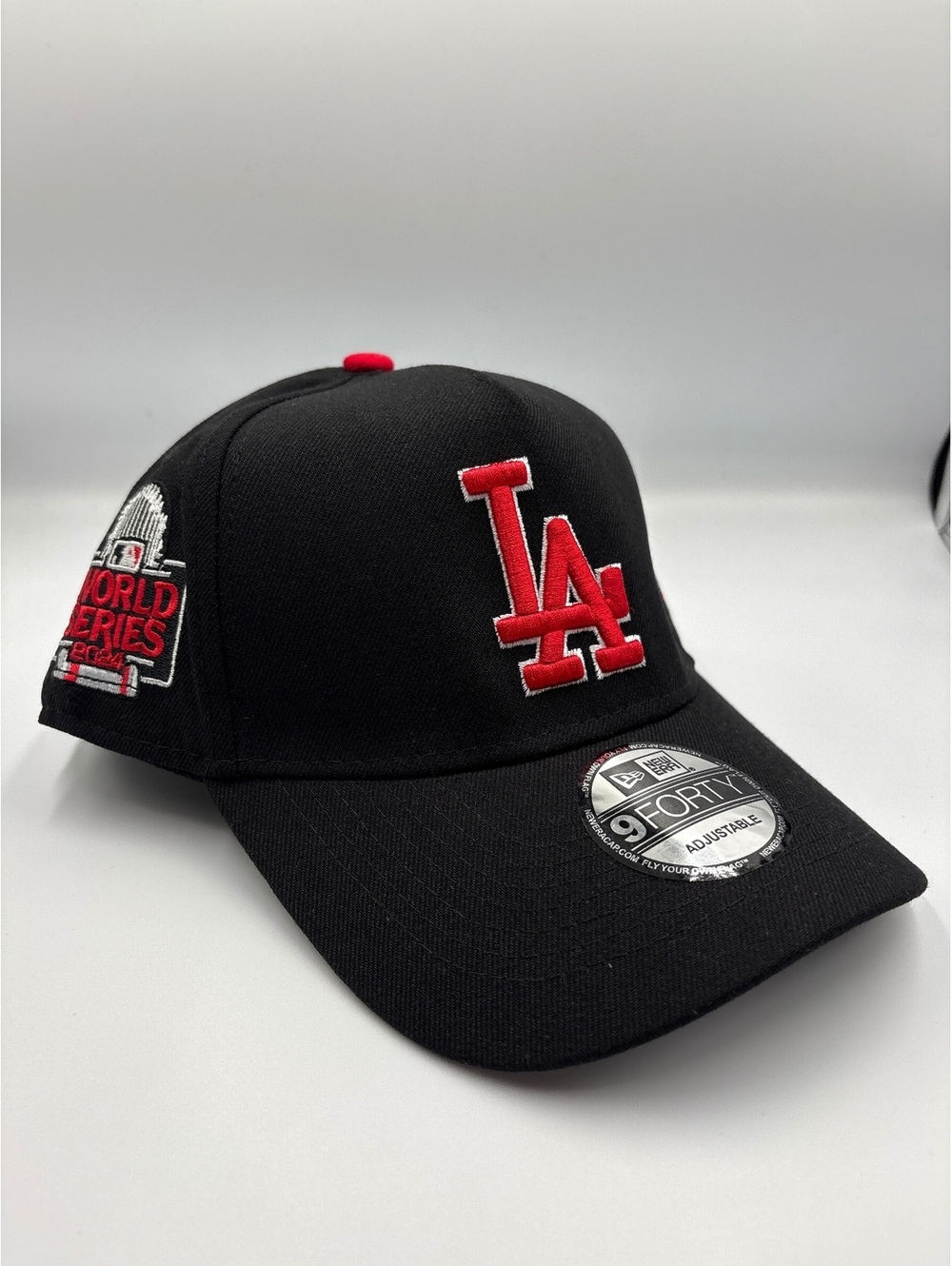 New Era LA Dodgers 9FORTY Adjustable Black Baseball Cap with 2020 World Series